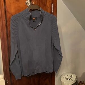 Route 66 Men's Zip Up Sweater in Blue